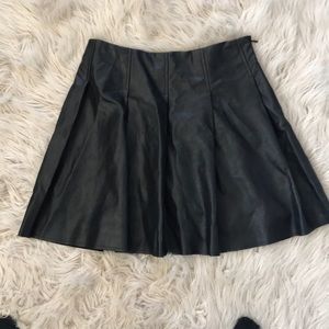 Mini pleather skirt